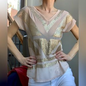 Blouse sequined